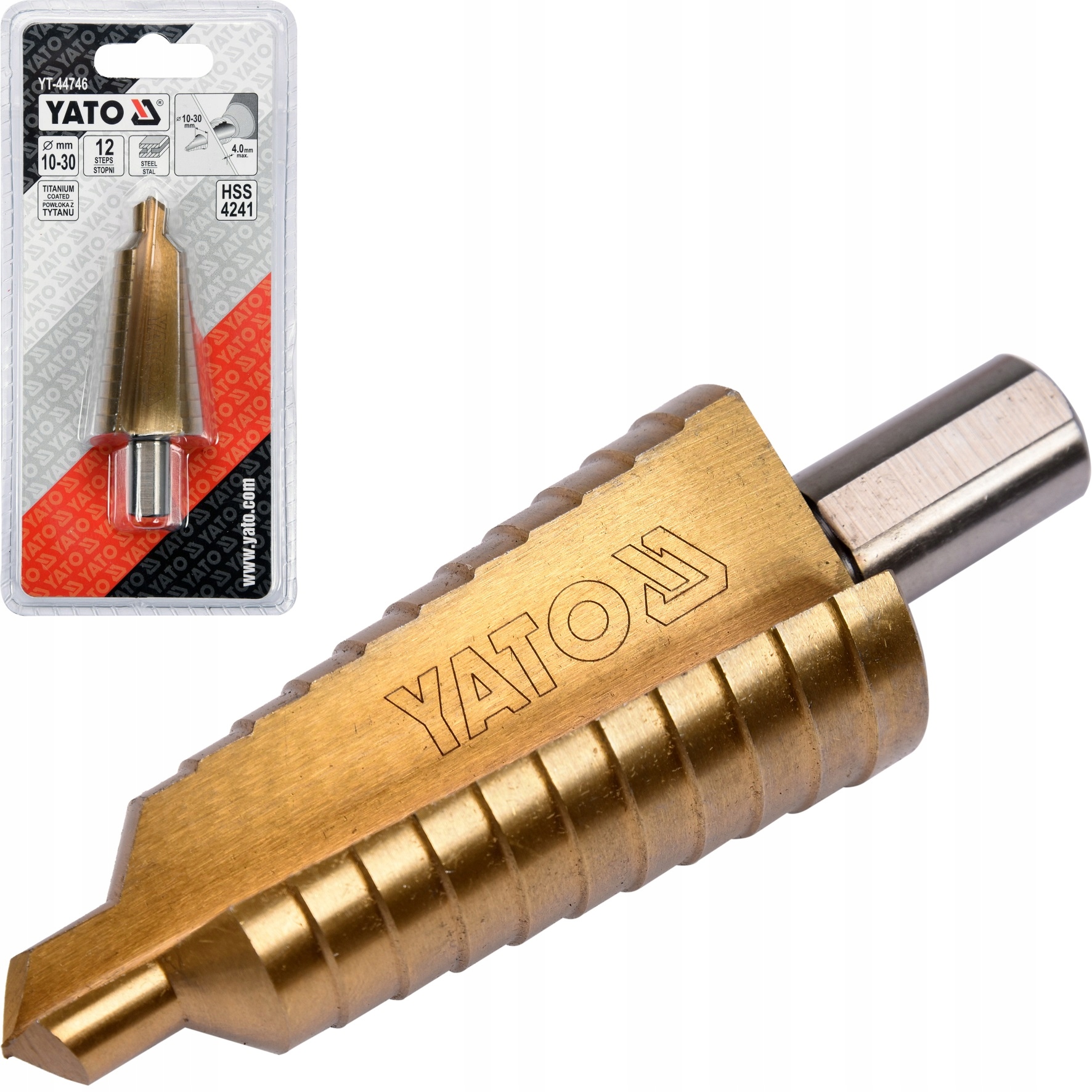 

Yato Wiertło Stopniowe Hss Stożkowe 10-30 mm