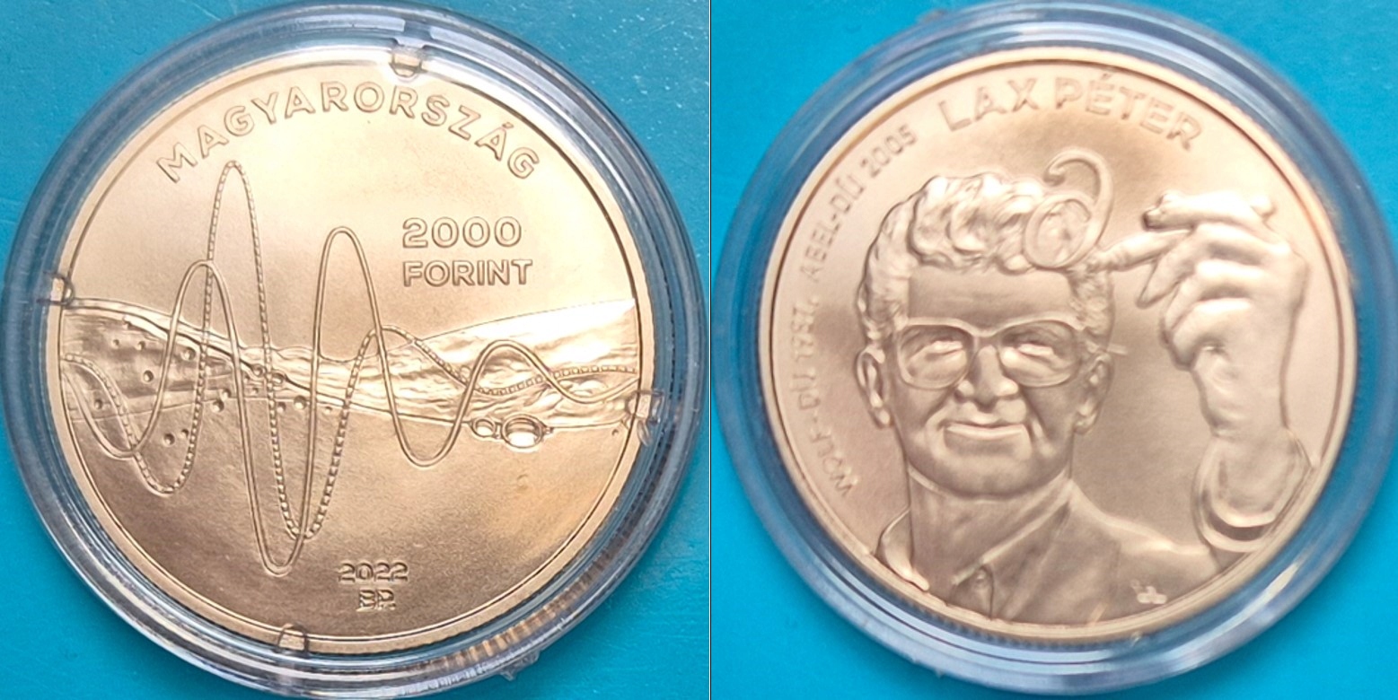 Węgry 2000 forintów 2022r. Peter Lax - matematyk