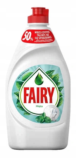 

Płyn do Naczyń Fairy 430ml Mięta Usuwa Tłuszcz