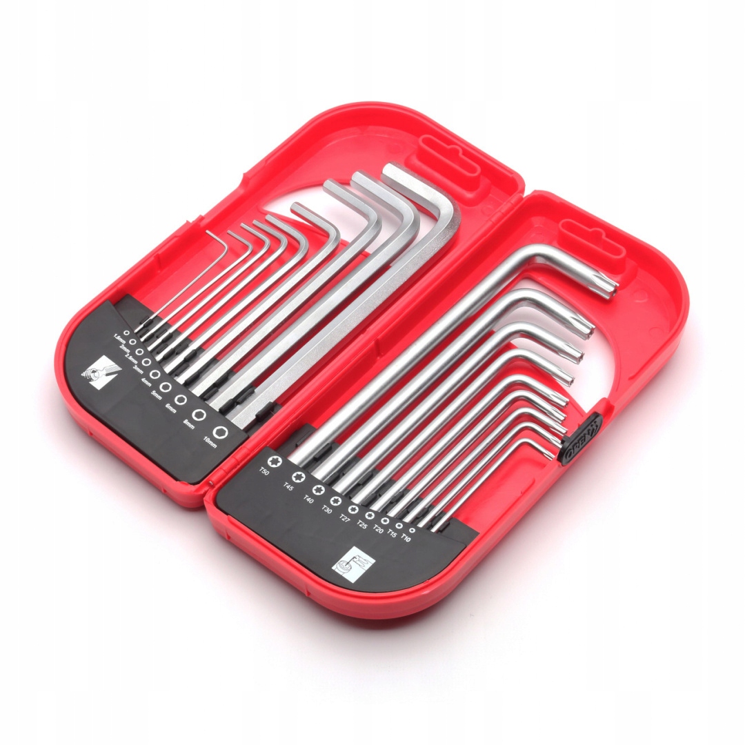 

Zestaw 18 kluczy Torx Hex z kulką WT-18-HKTOK Pro