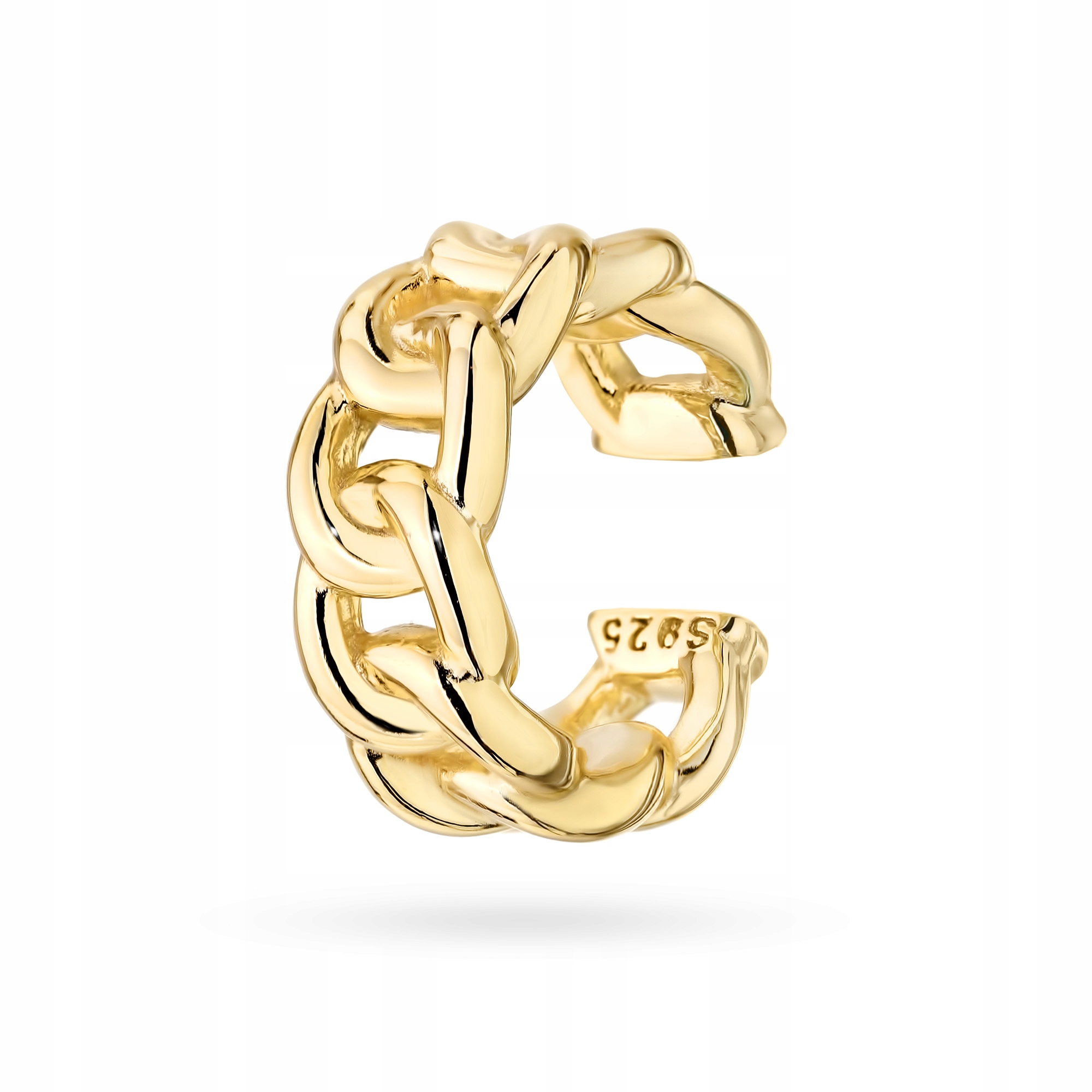 

Srebrny Kolczyk Nausznica pr. 925 Łańcuszek Fake