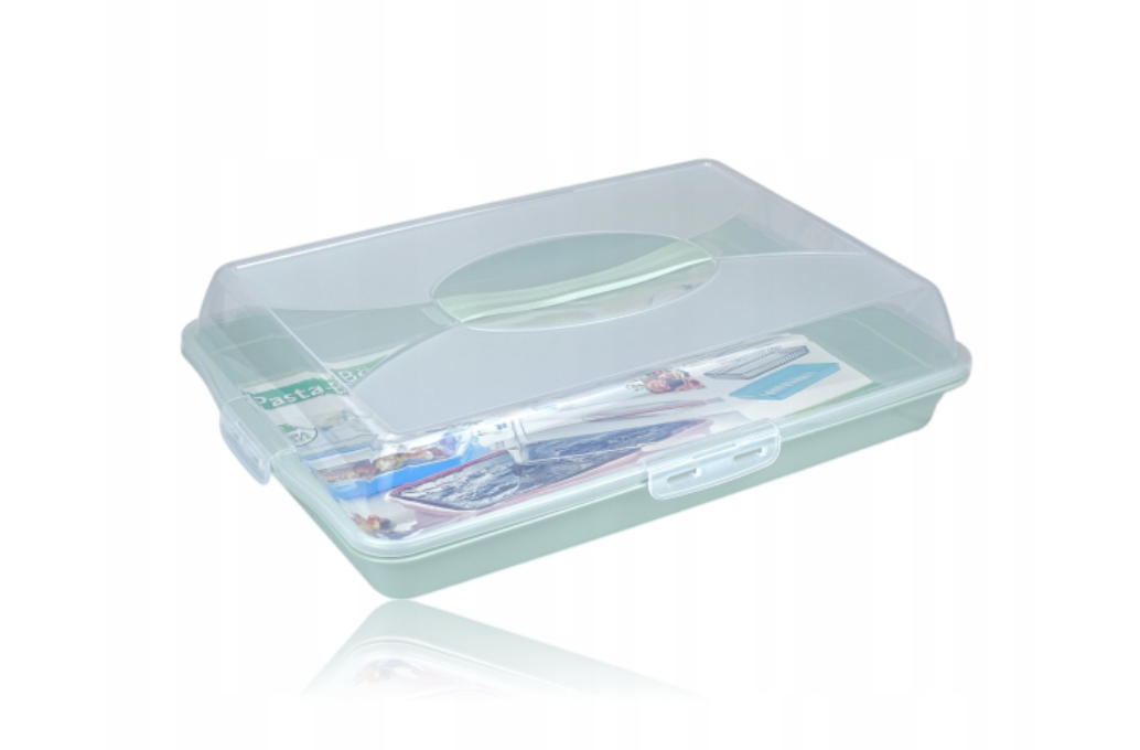 

Pojemnik Prostokątny na ciasto Tort żywności MIX