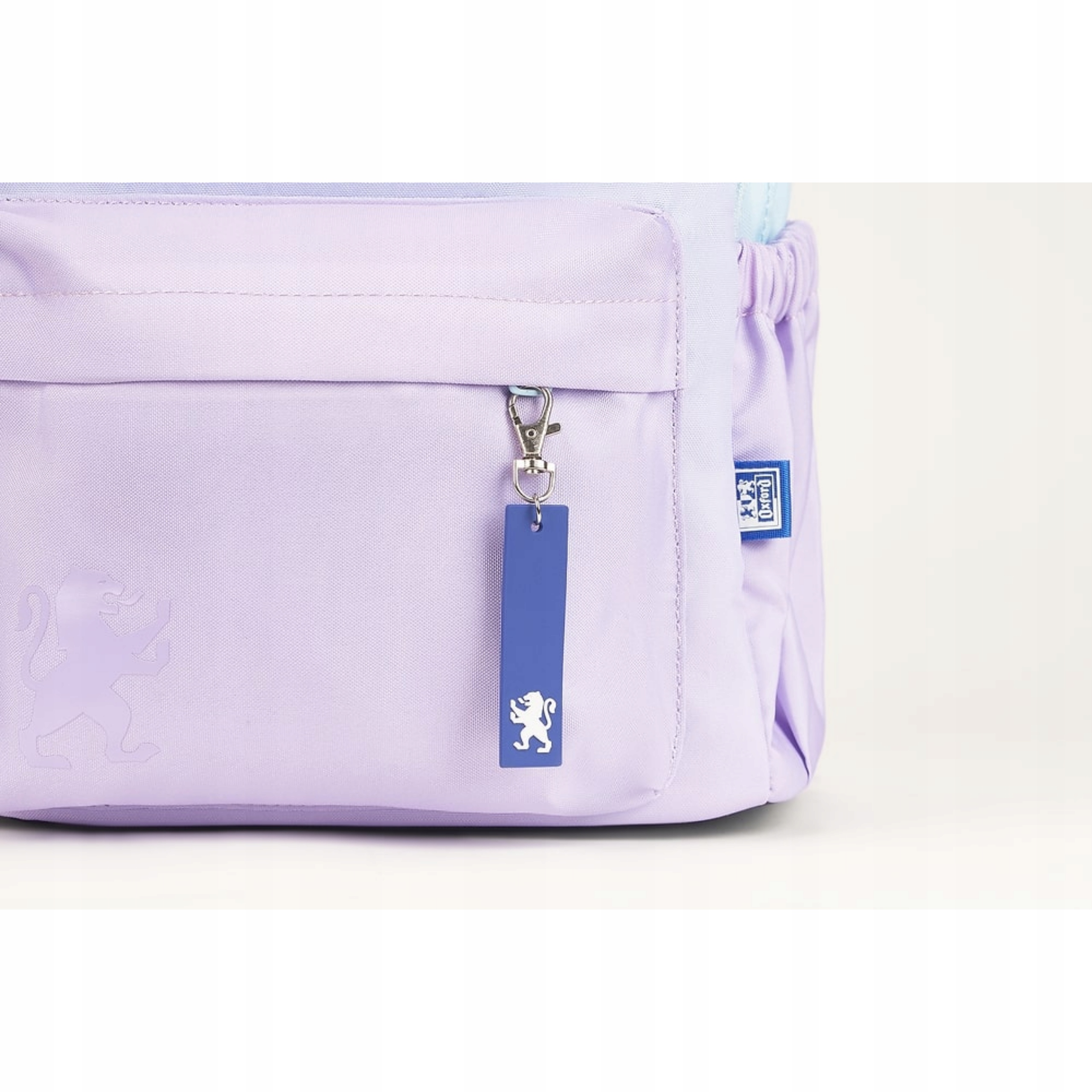 LAWENDOWY Plecak szkolny WIELOKOMOROWY Oxford Gradient USZTYWNIANY Kolor Odcienie fioletu Odcienie niebieskiego