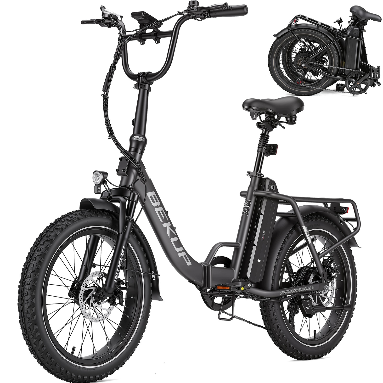 20“Składany elektryczny rower miejski Bekup S3 48V15Ah 250W 25km/h Shimano 7-s
