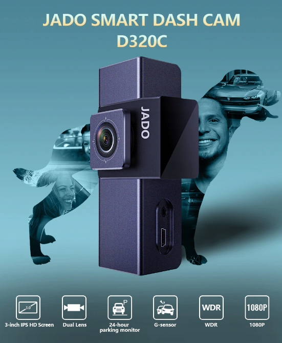 KAMERA SAMOCHODOWA WIDEOREJESTRATOR JADO D320C Model JADO D320C