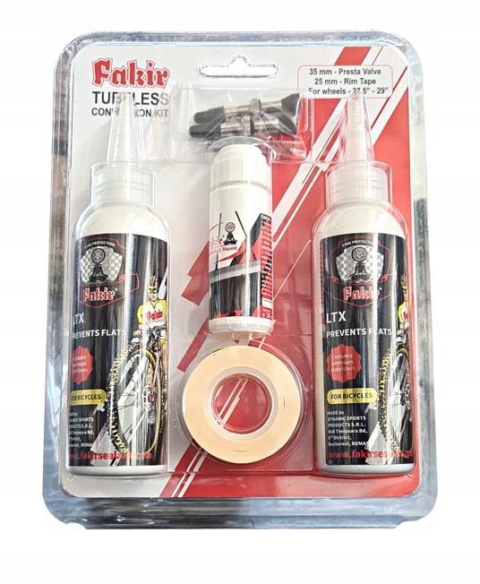 Sada pro výměnu cyklistických Pneumatik za Bezdušové Fakir Conversion Kit Mtb