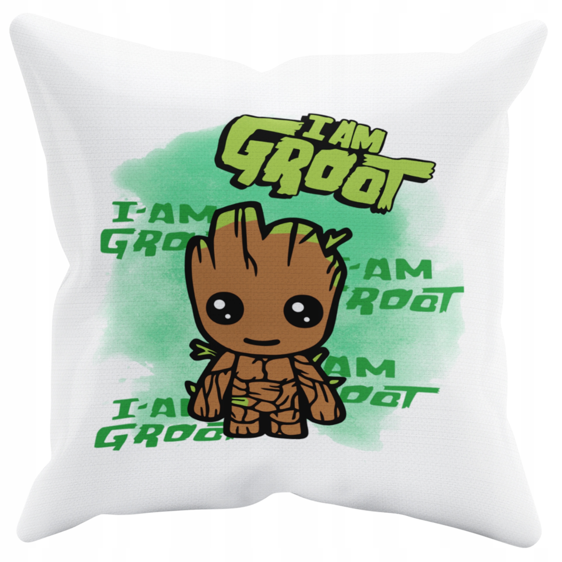 POSZEWKA NA PODUSZKĘ JAŚKA DO PRZEDSZKOLA I AM GROTT + IMIĘ GRATIS Kolor dominujący biel