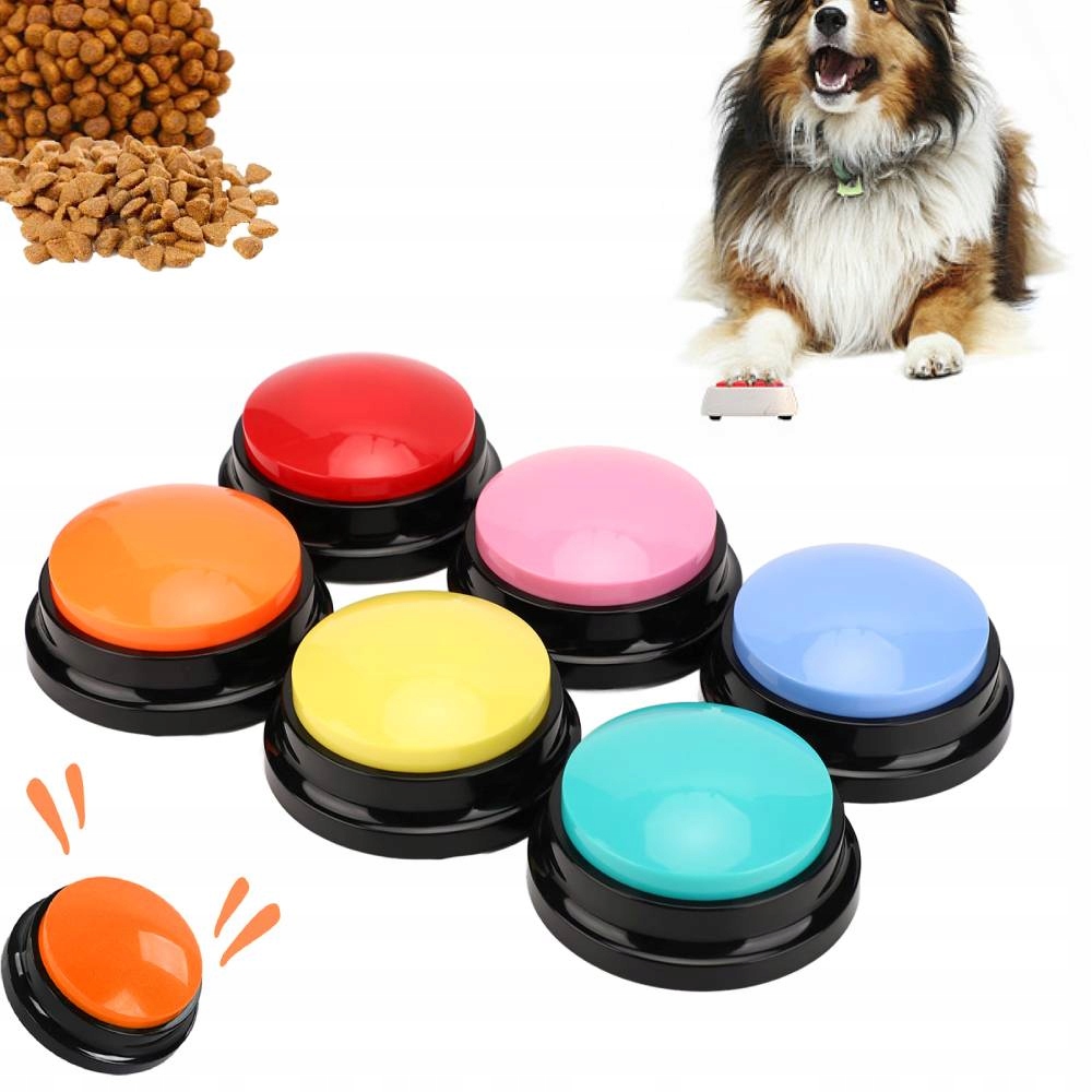 Levně Przyciski Dla Psa Dźwiękowe Mówiące Do Nauki Zábawy Nagrywania Szkolenia X6