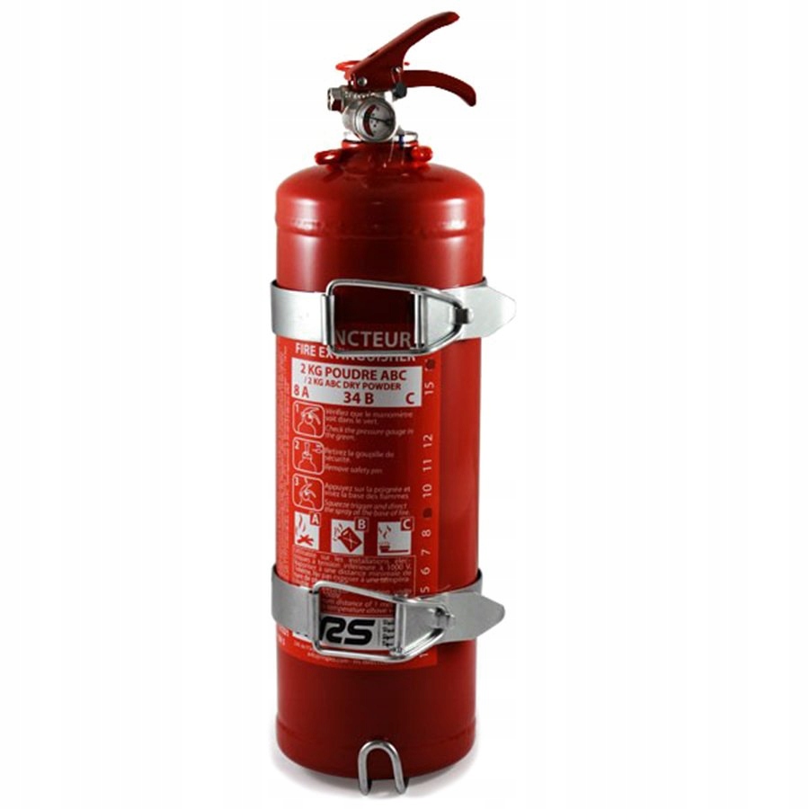 

Rajdowa Gaśnica ręczna Rrs stalowa 2kg Abc +uchwyt