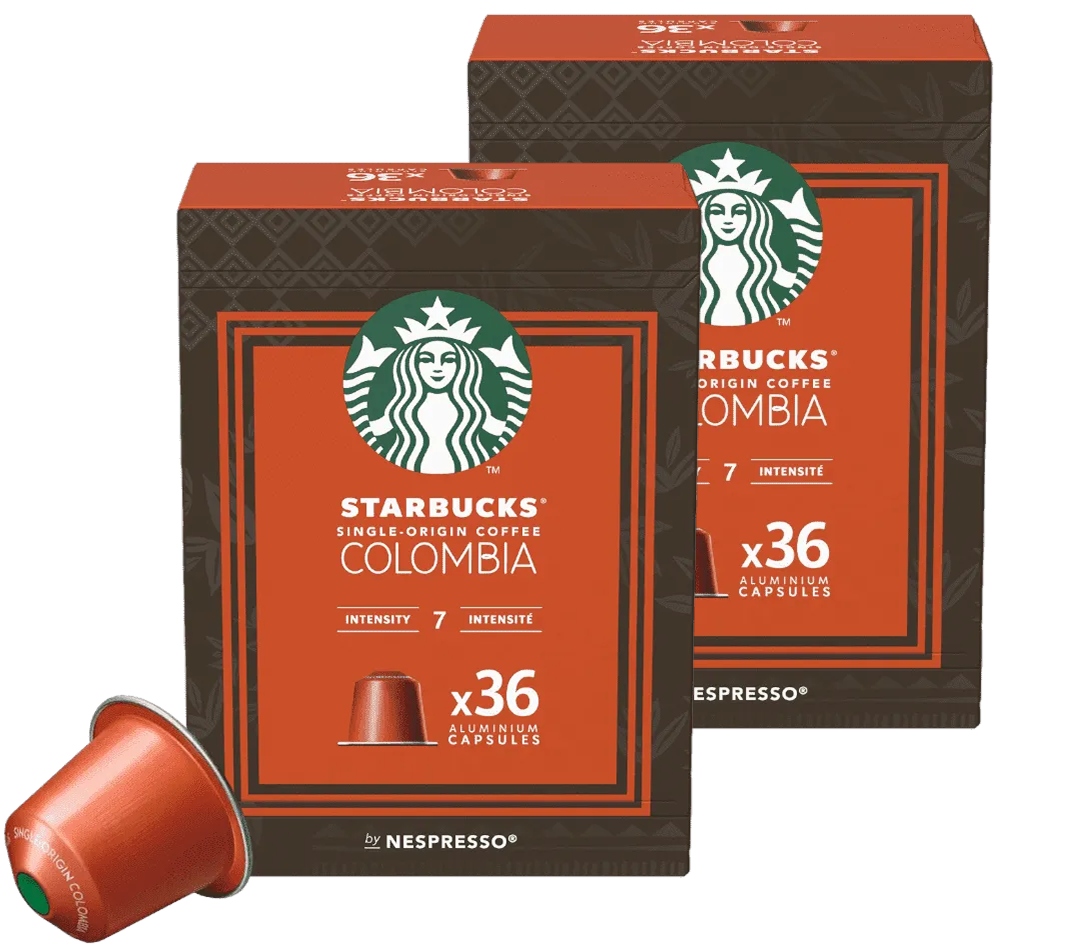 Levně Kapsle Starbucks Caffè Colombia by Nespresso sada 2 x 36 ks