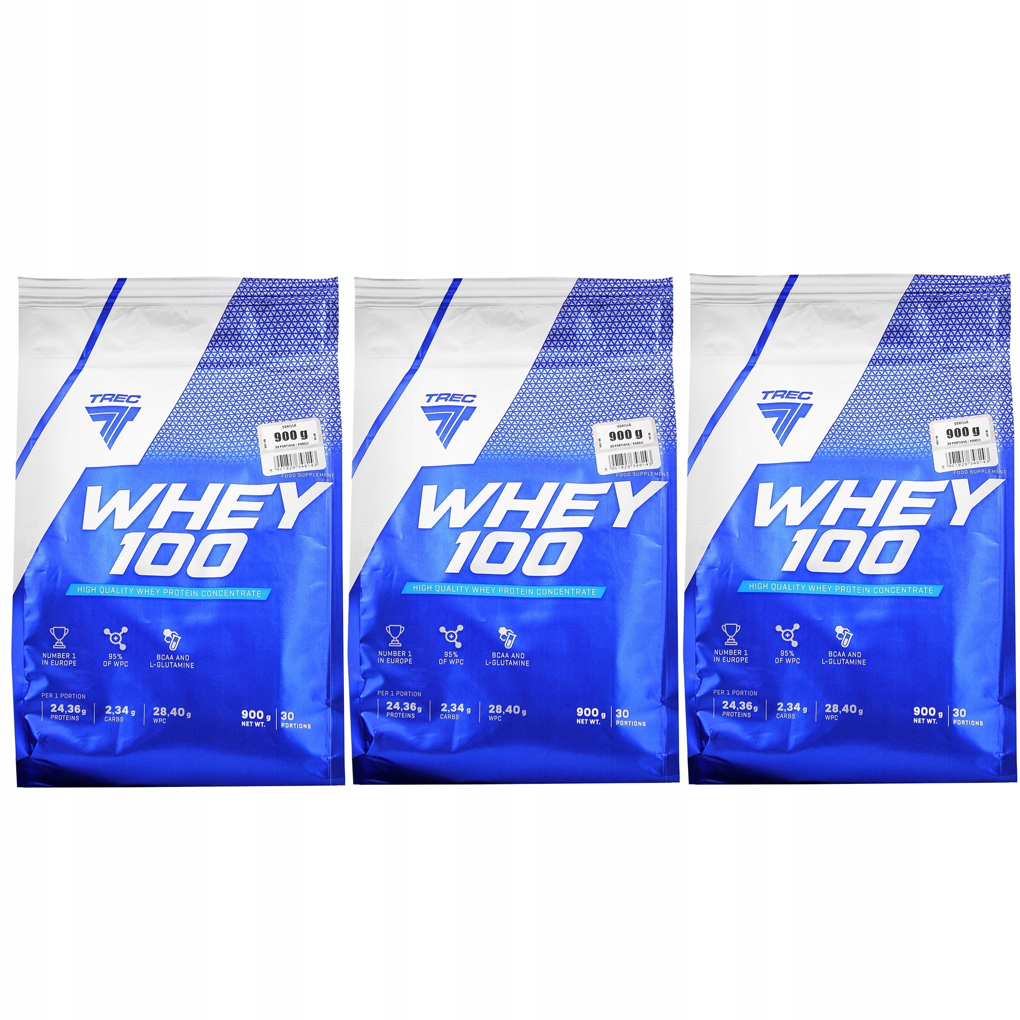 Trec Whey 100 900 900 900 Wpc Protein, Hmotnost, Síla