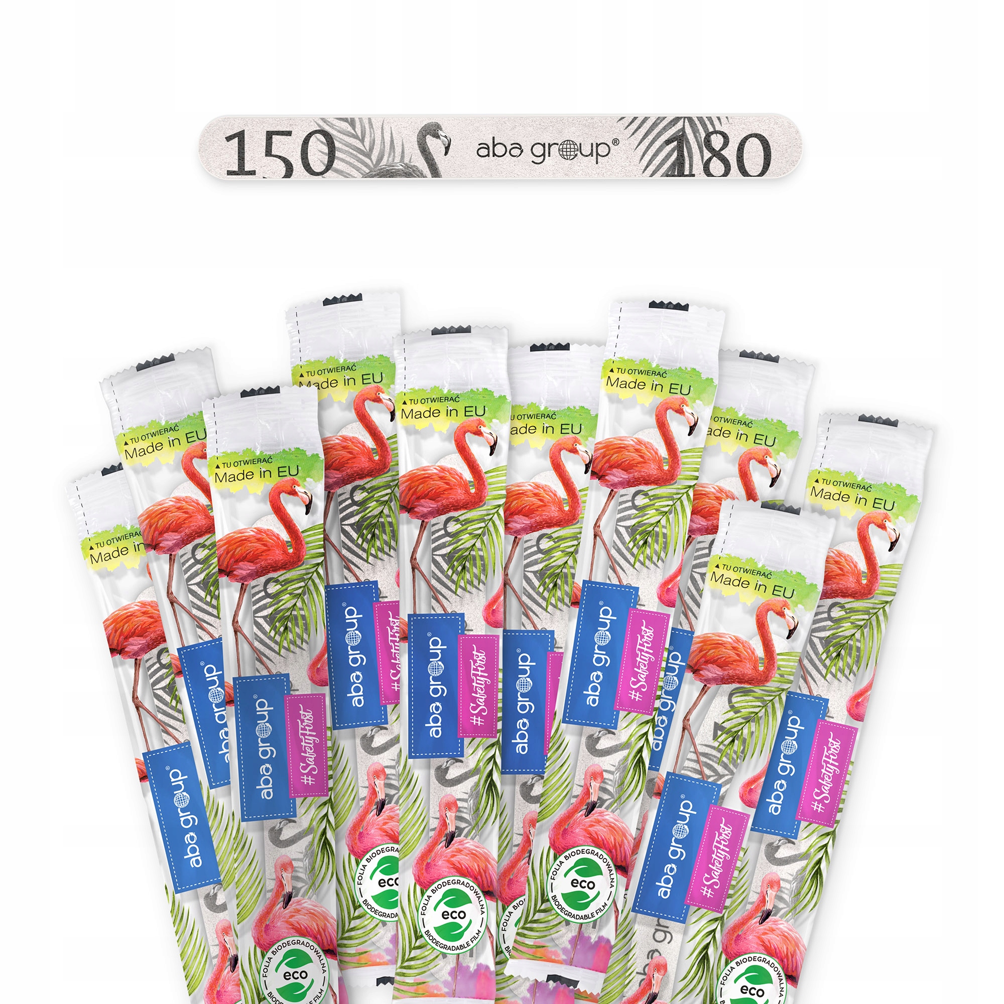 Pilnik do Paznokci Prosty 150/180 w Folii 10szt