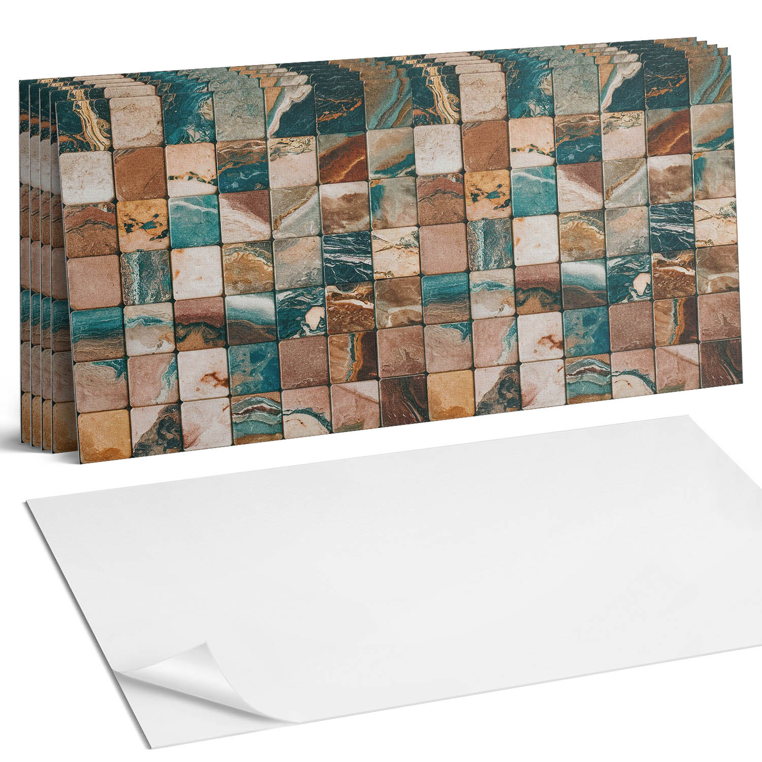 Pvc nástenné dlaždice Mozaikové dlaždice v prírodnom prevedení 6 x 60 x 30 cm
