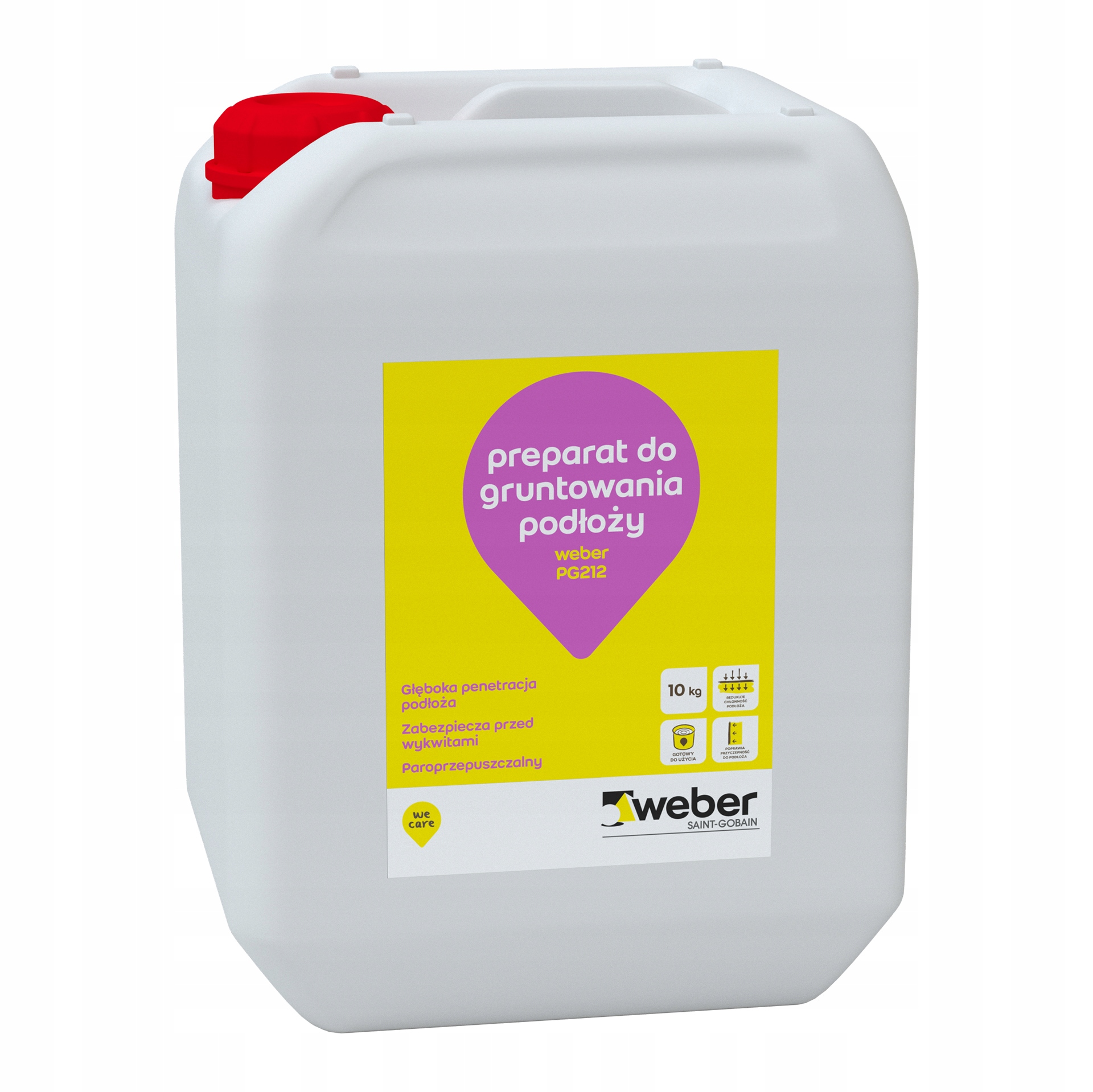 Грунтовка под краску Weber PG212, 10 кг
