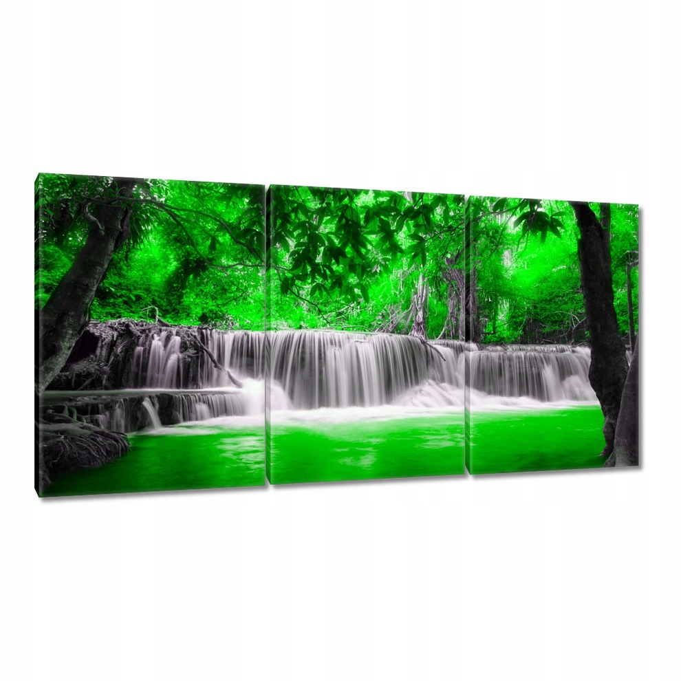 

Obrazy 120x60 Zielony wodospad Kaskada