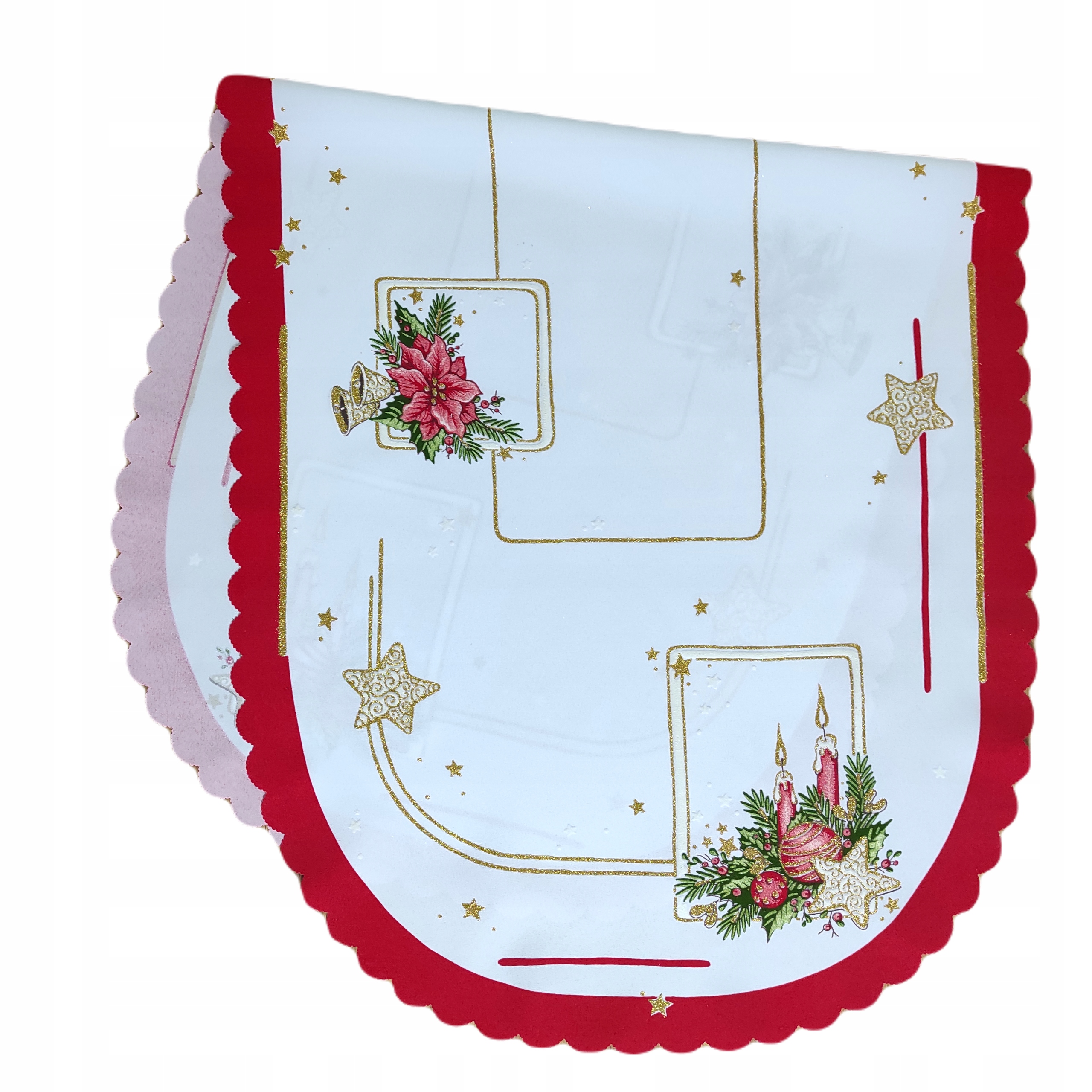 

Bieżnik Świąteczny 50 x 110 cm Gwiazdki czerwony