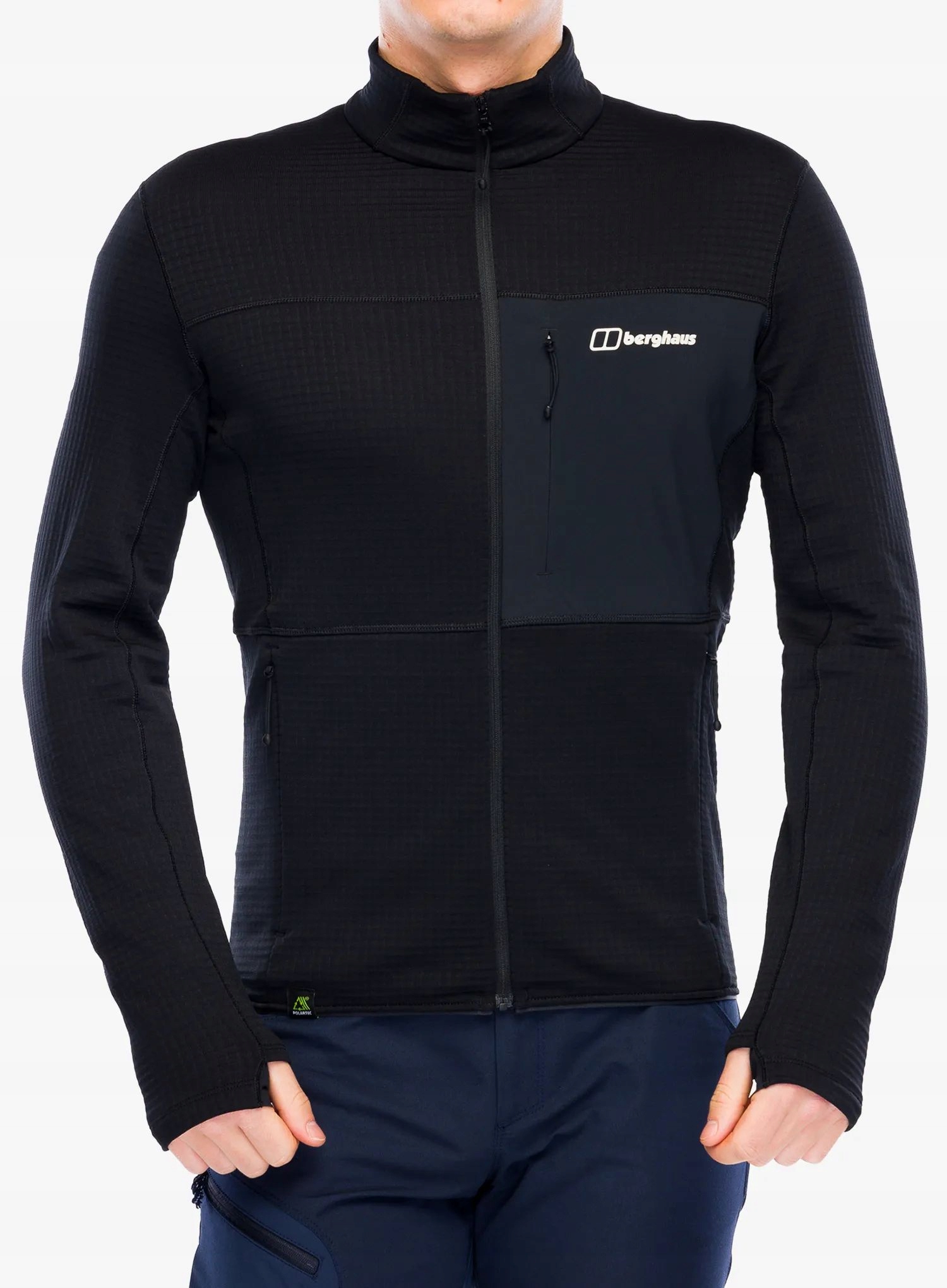 Mikina fleecová Berghaus Ridge-Hiker Jacket černá/černá XL