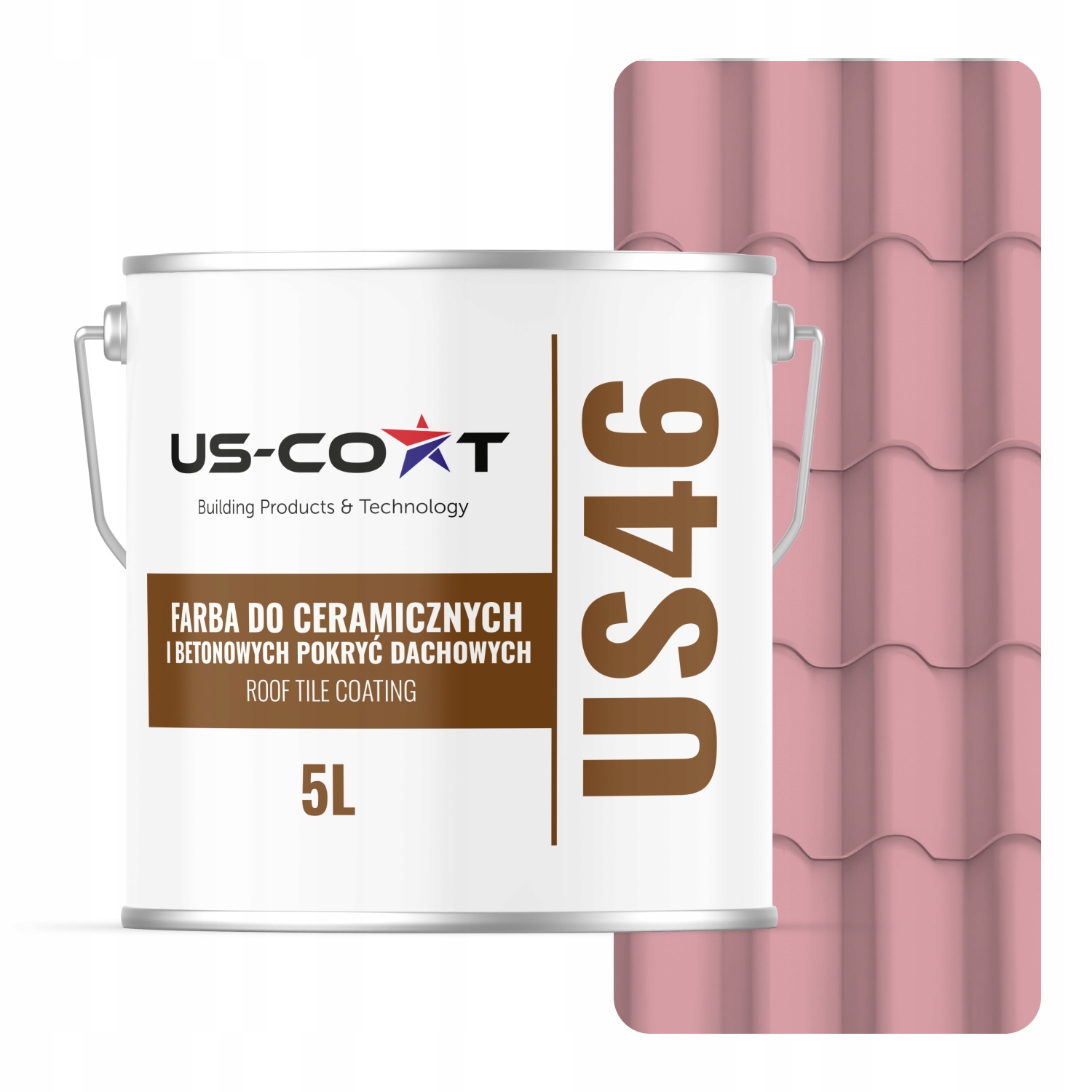 Povrchová Farba Na Keramickú Strechu 5 L Ružová Svetloružová 3015 5 L Matná