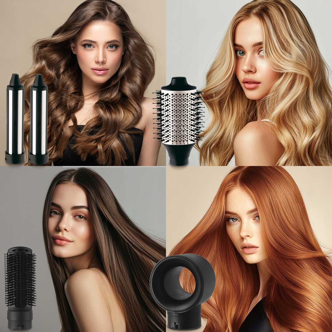 Profesionální vlasový styler 5v1, Fashion FTV-0143 Matte Cream Gold