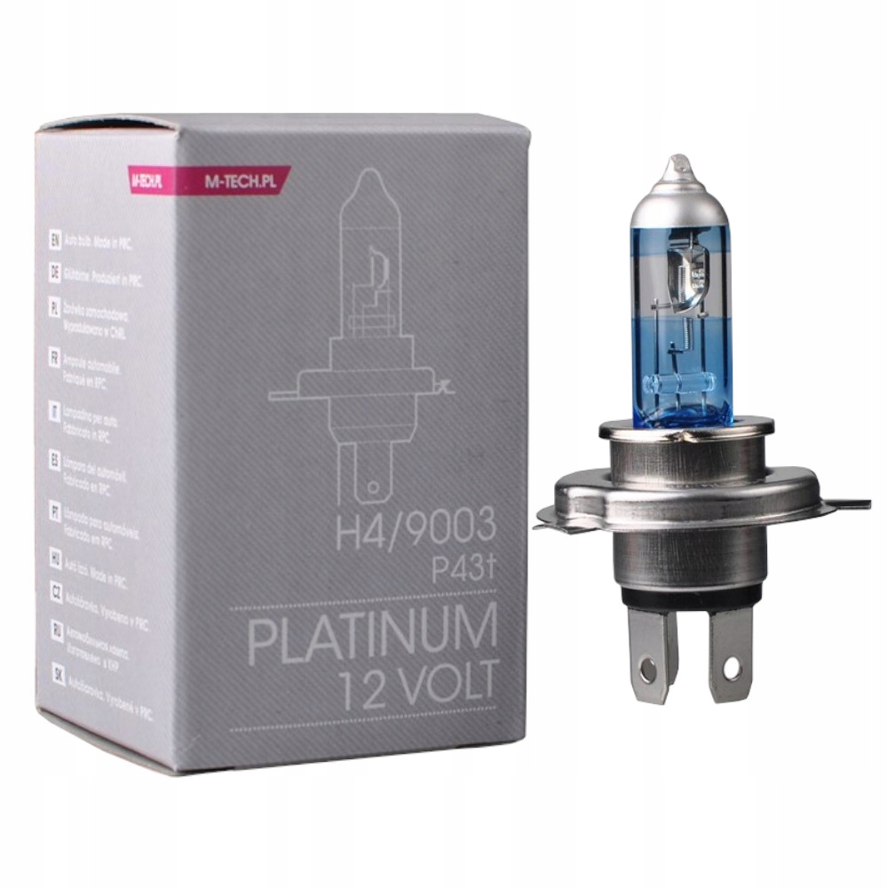 

H4 Żarówka 12V 60/55W Platinum 130% Homologacja