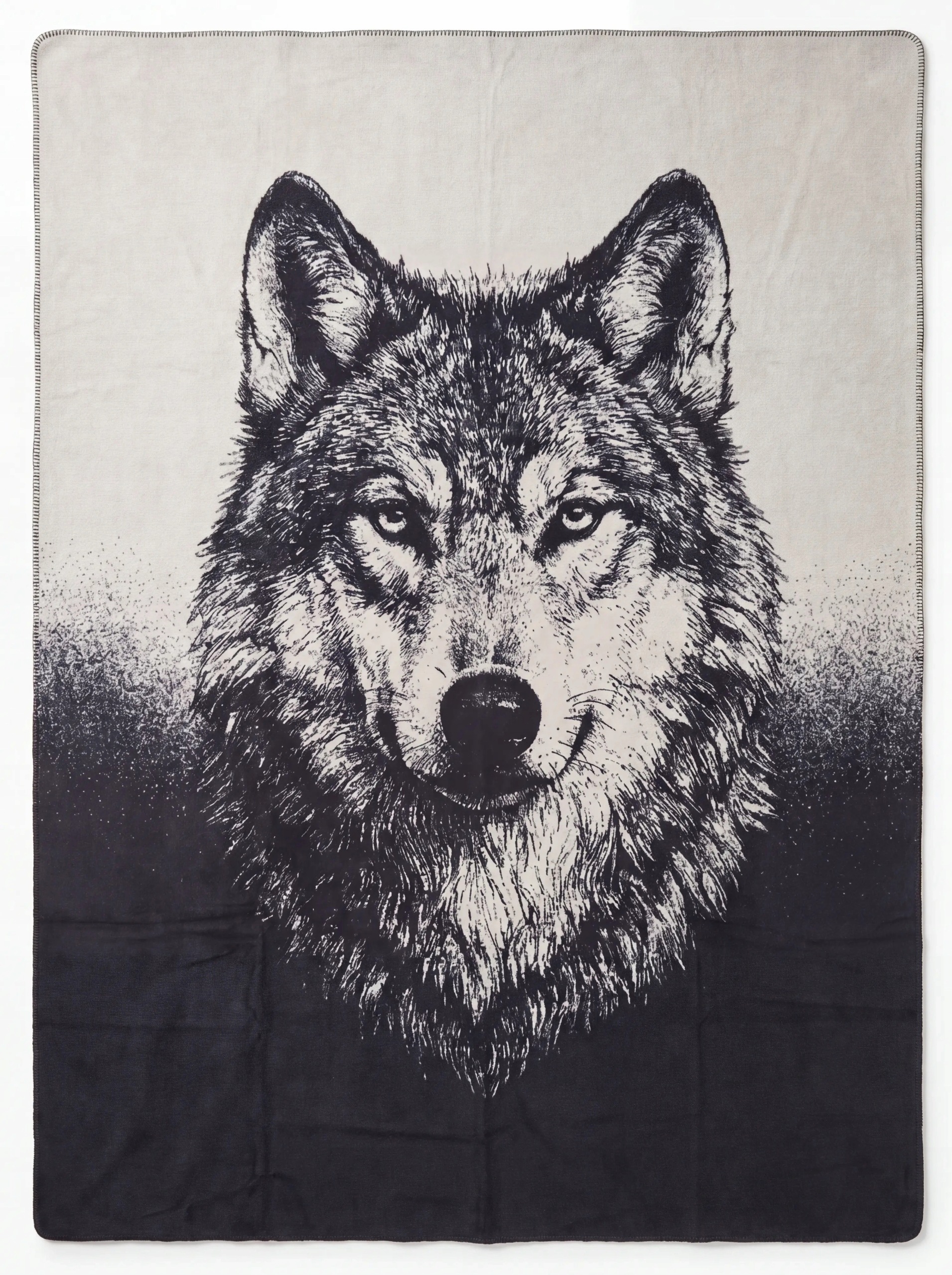 Deka bavlnená prikrývka Moca Design Wolf 150x200 cm Vlk