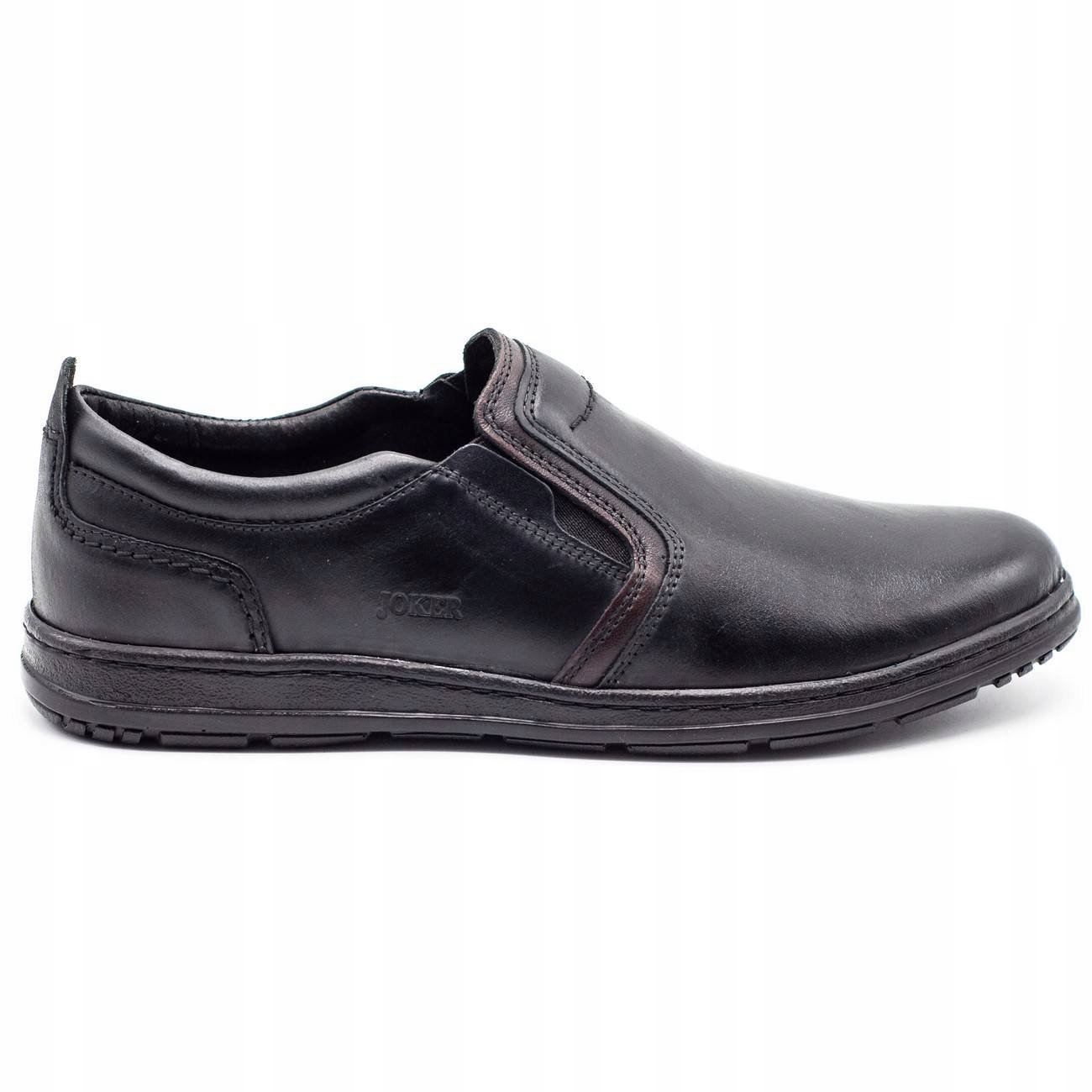 

Buty Męskie Polskie Skórzane Joker 535 Czarne 44