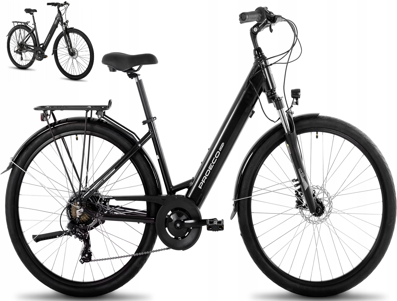 Rower elektryczny Romet Proeco Wave Bf 1.0 R M 17" 250W bateria 504Wh