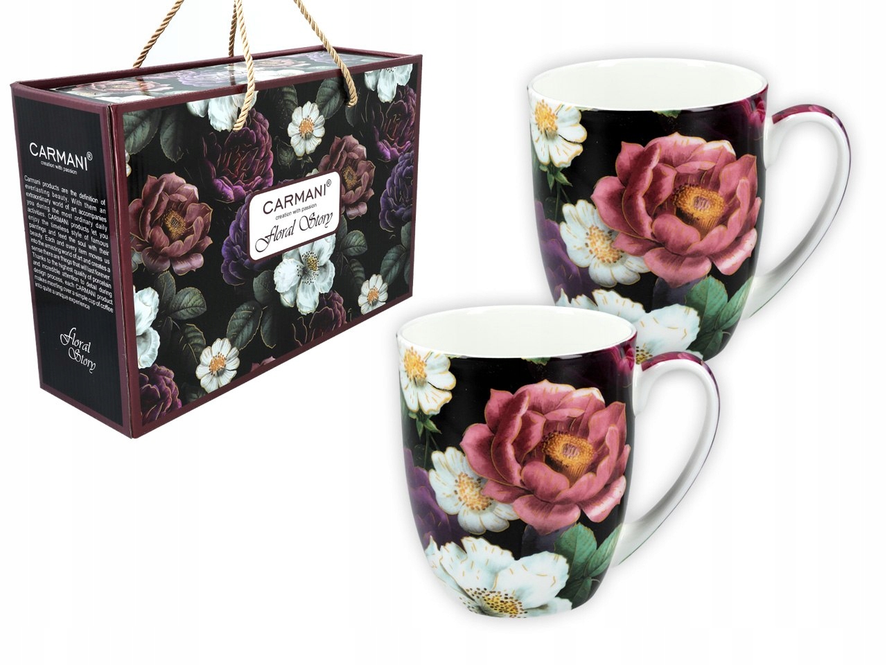 Sada 2 hrnčekov Floral story (carmani)