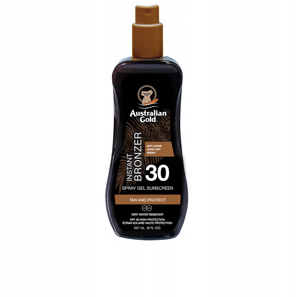 Samoopalovací sprej gel SPF30 s okamžitým bronzerem 237 ml