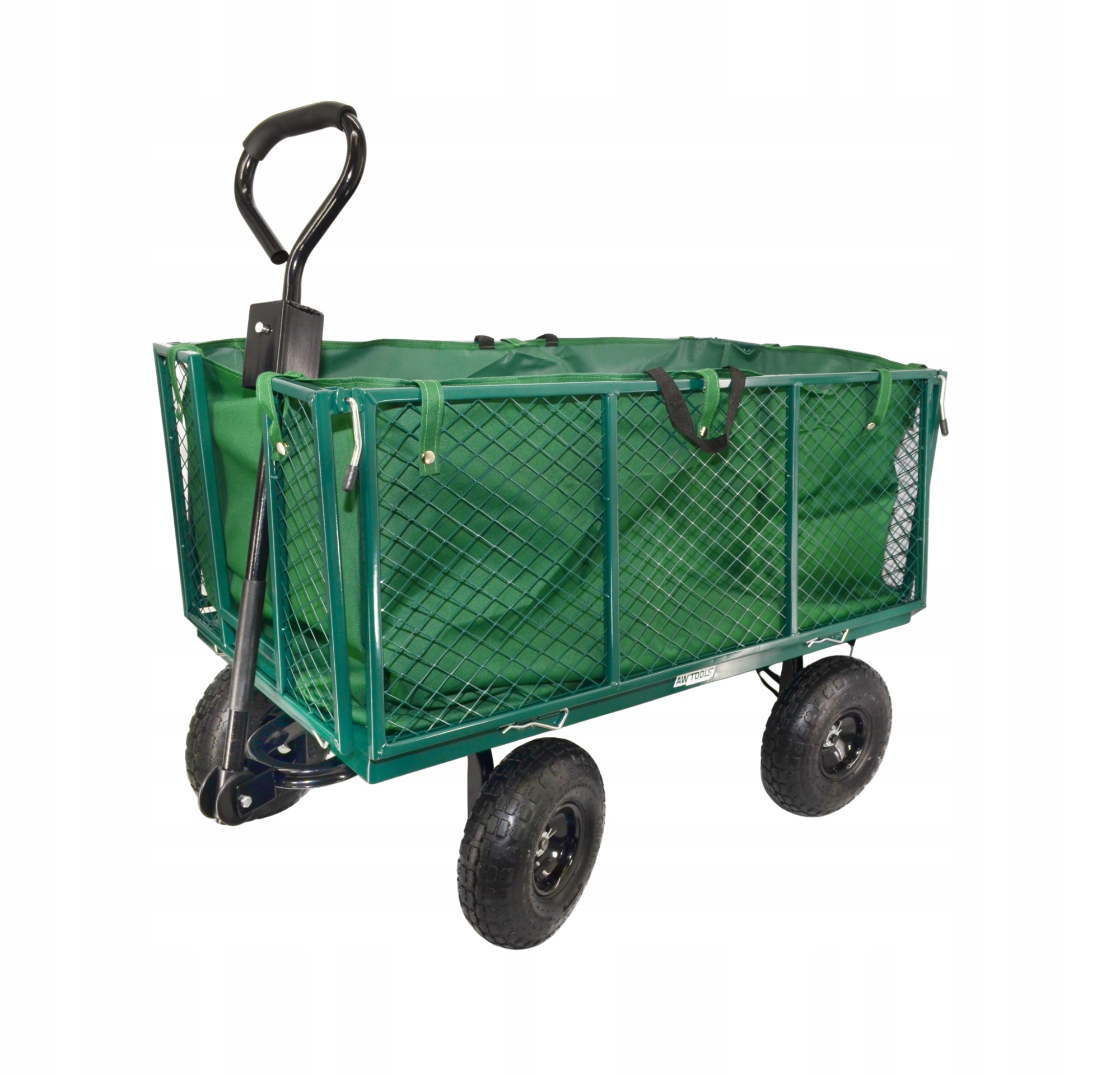 Awtools Wózek Ogrodowy Transportowy Wysoki Z Pokrowcem 300kg