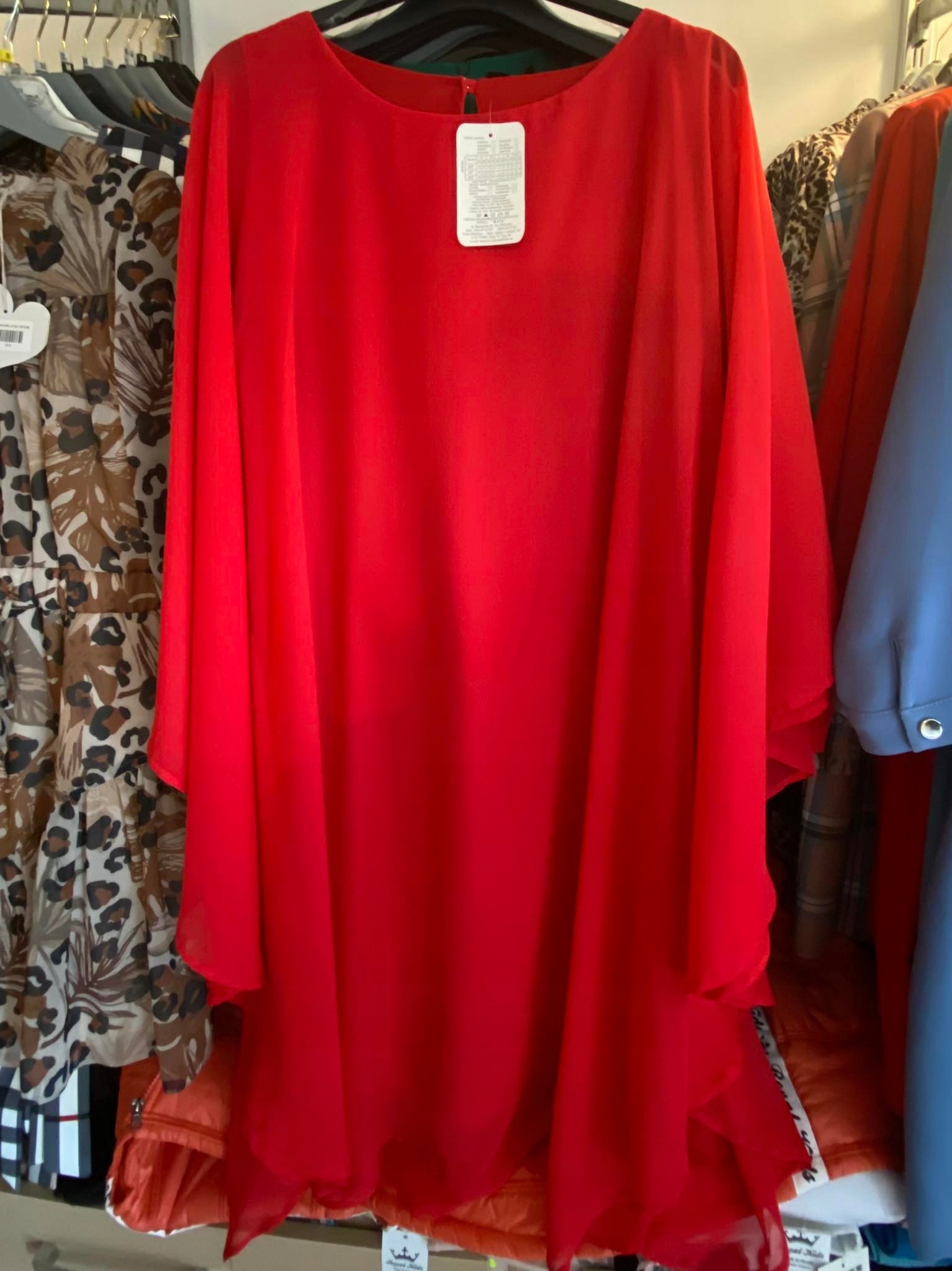 Šaty Ela Style Barva Červená vel. 52