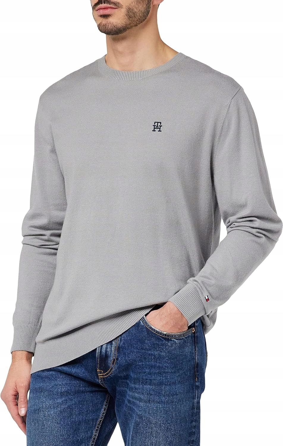 Svetr Mikina Tommy Hilfiger Crew Neck Knit UM0UM02629 R L