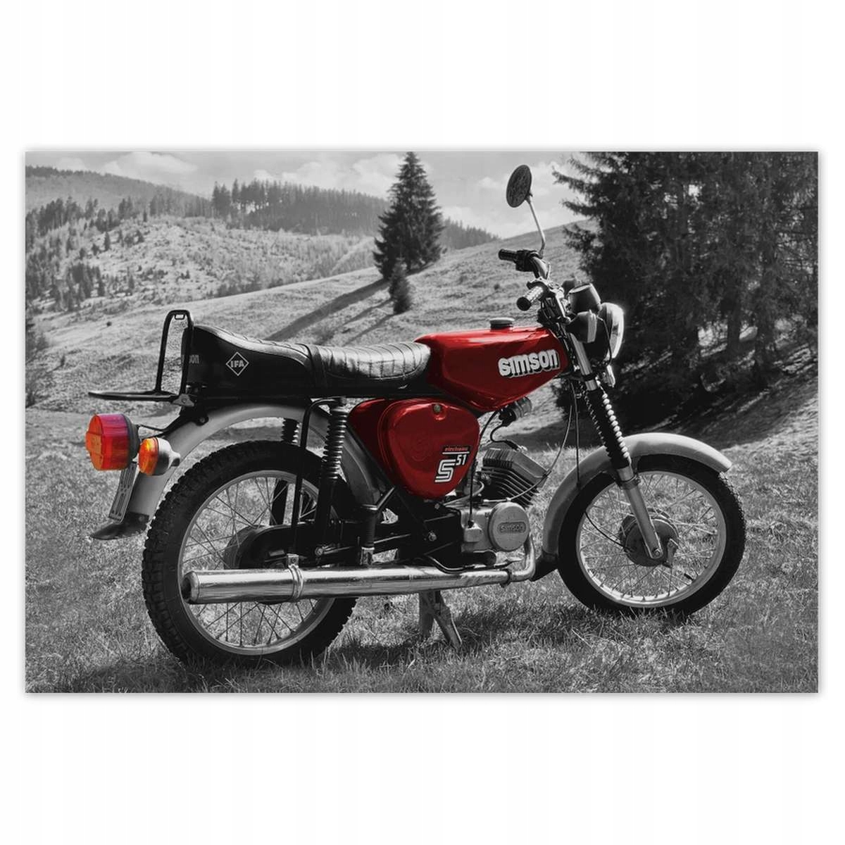 Fototapety 152x104 Červený Simson S51 E