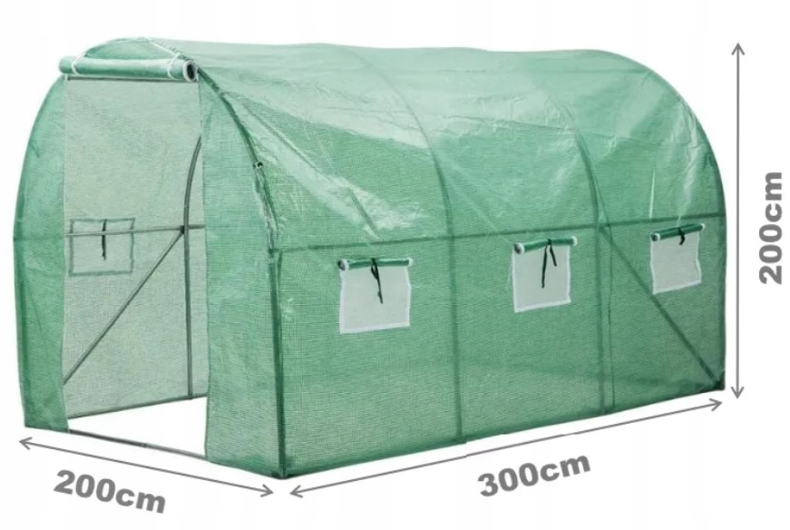 TUNEL FOLIOWY OGRODOWY 3x2m SZKLARNIA 6m2 UV-4 Producent DEKO