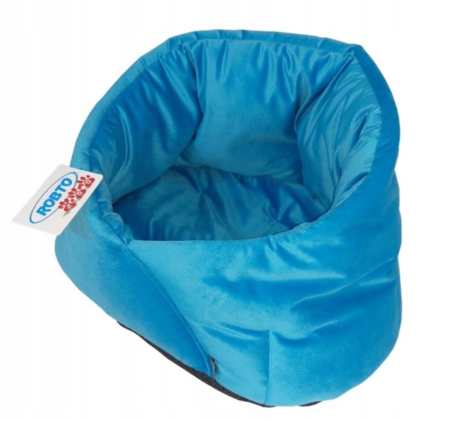 Levně Pelíšek Pro Psa Kočku Potah Typu Komín Měkká Modrá