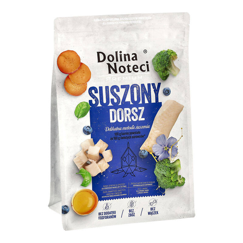 Levně Sušené krmivo pro psy Dolina Noteci Premium treska 3 kg
