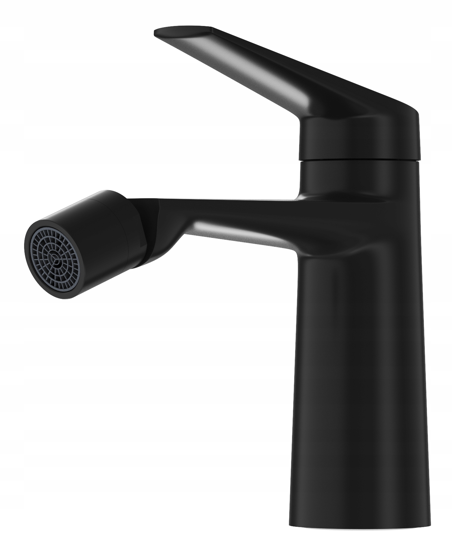 Bidetová Batéria Nave Čierna Kúpeľňová Mosadzná Stojaca Jeden Držiak Kohútika