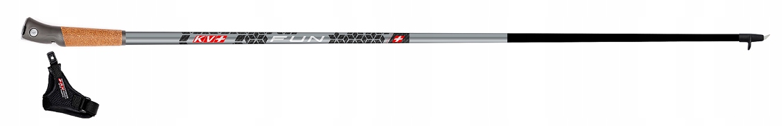 Kije do Nordic Walking KV+ FUN CLIP 105 cm carbon