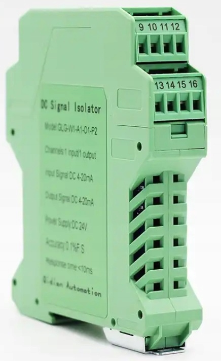 Převodník signálu 0-10 V na 4-20 mA s optoizolací na Din lištu