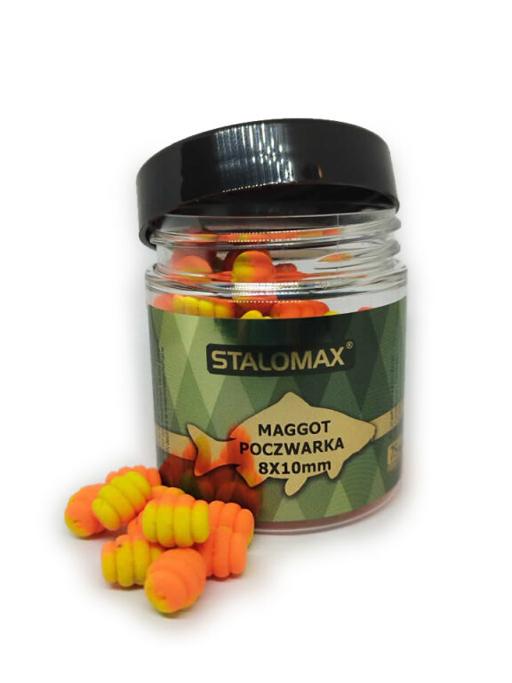 Stalomax Poczwarka Maggots 8x10mm Czerwony Robak