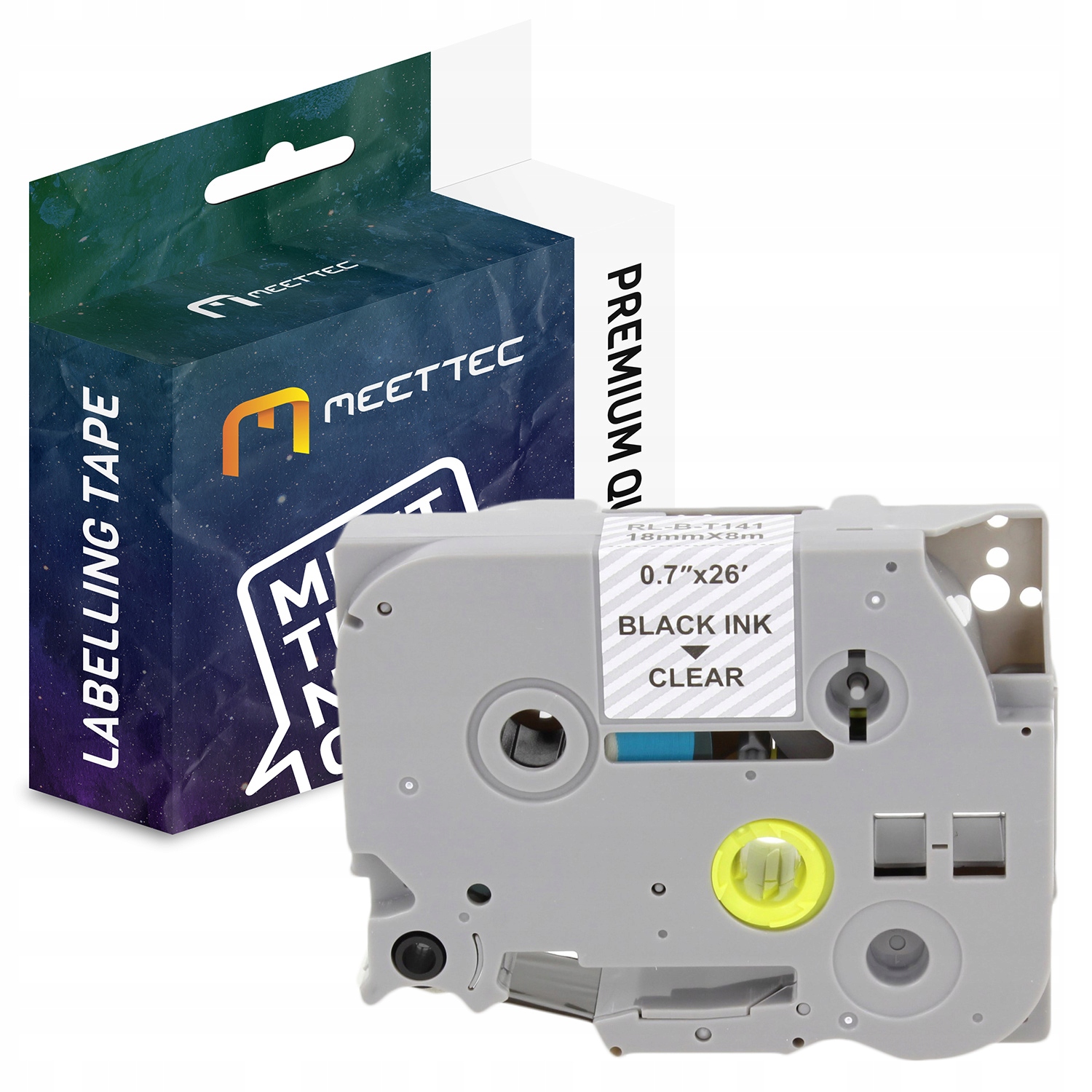 

Taśma zamiennik Brother TZE-S141 18mm przeź./czarn