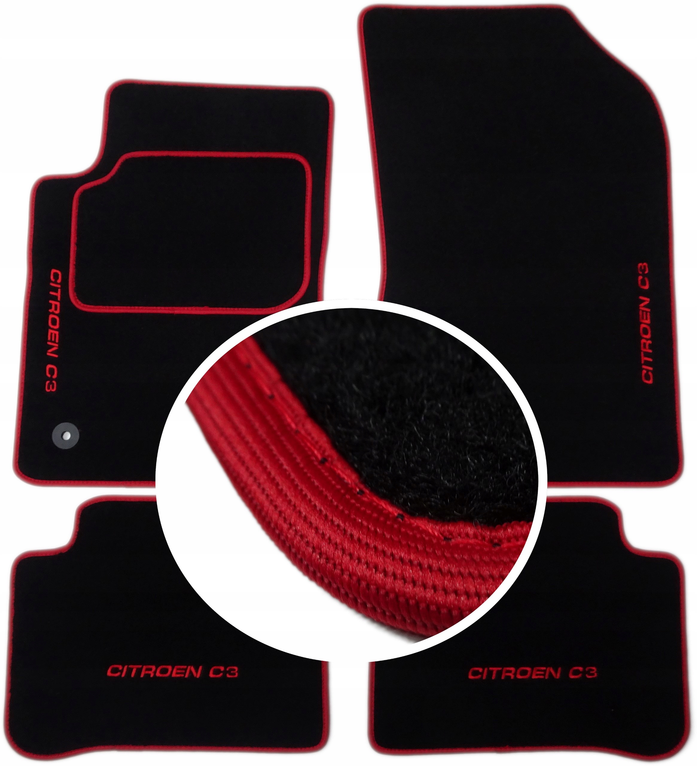 

Citroen C3 od 2016r. Dywaniki Classic Haft CH4