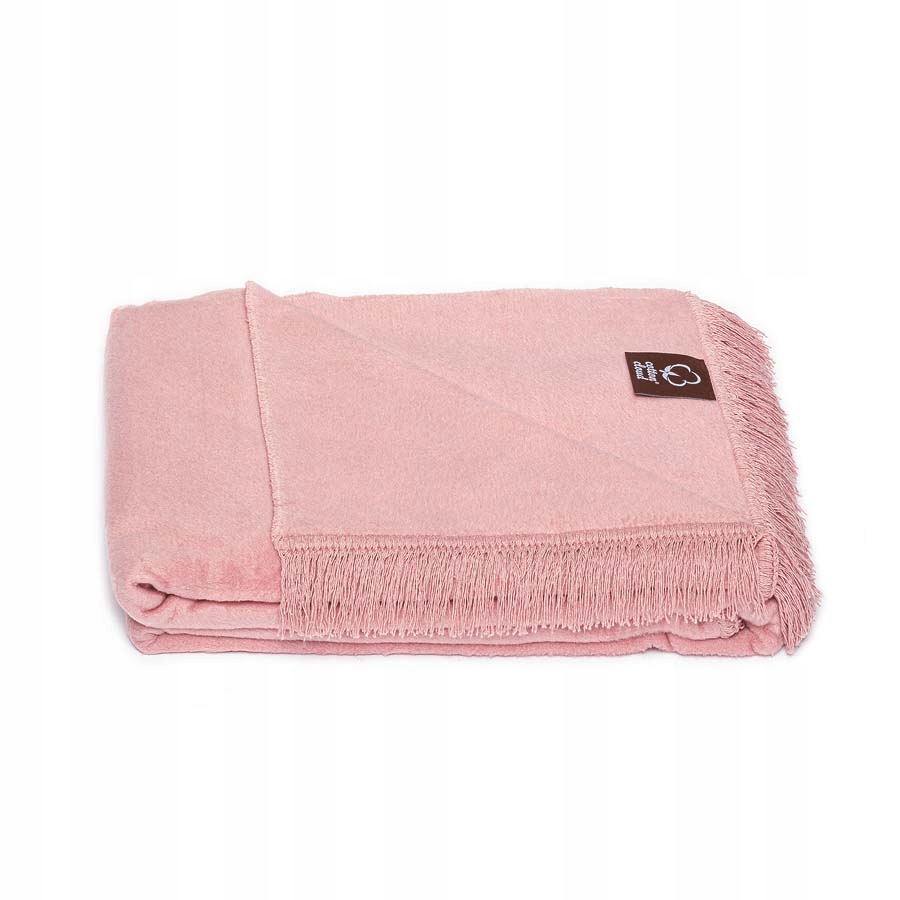 Bavlněno-akrylová deka 150x200 pudrová růžová