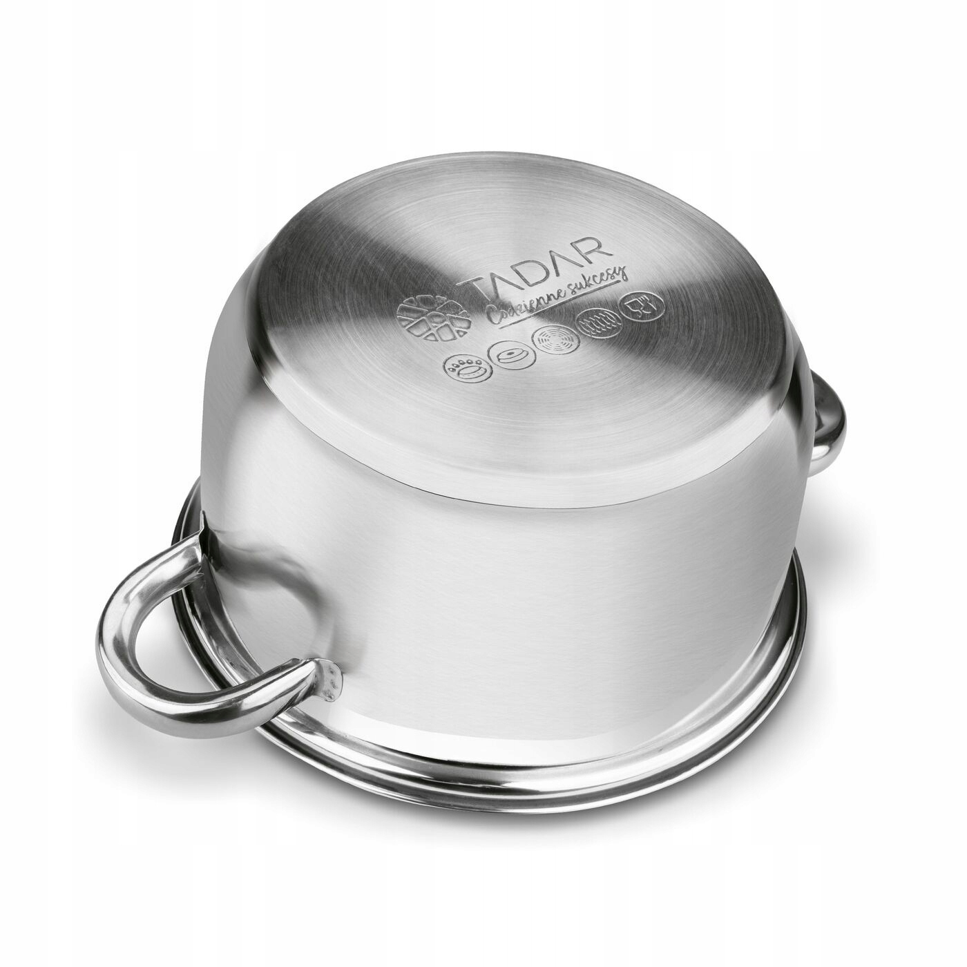 Satynowe GARNKI INDUKCJA komplet 4szt DO ZMYWARKI Typ powłoki stalowa