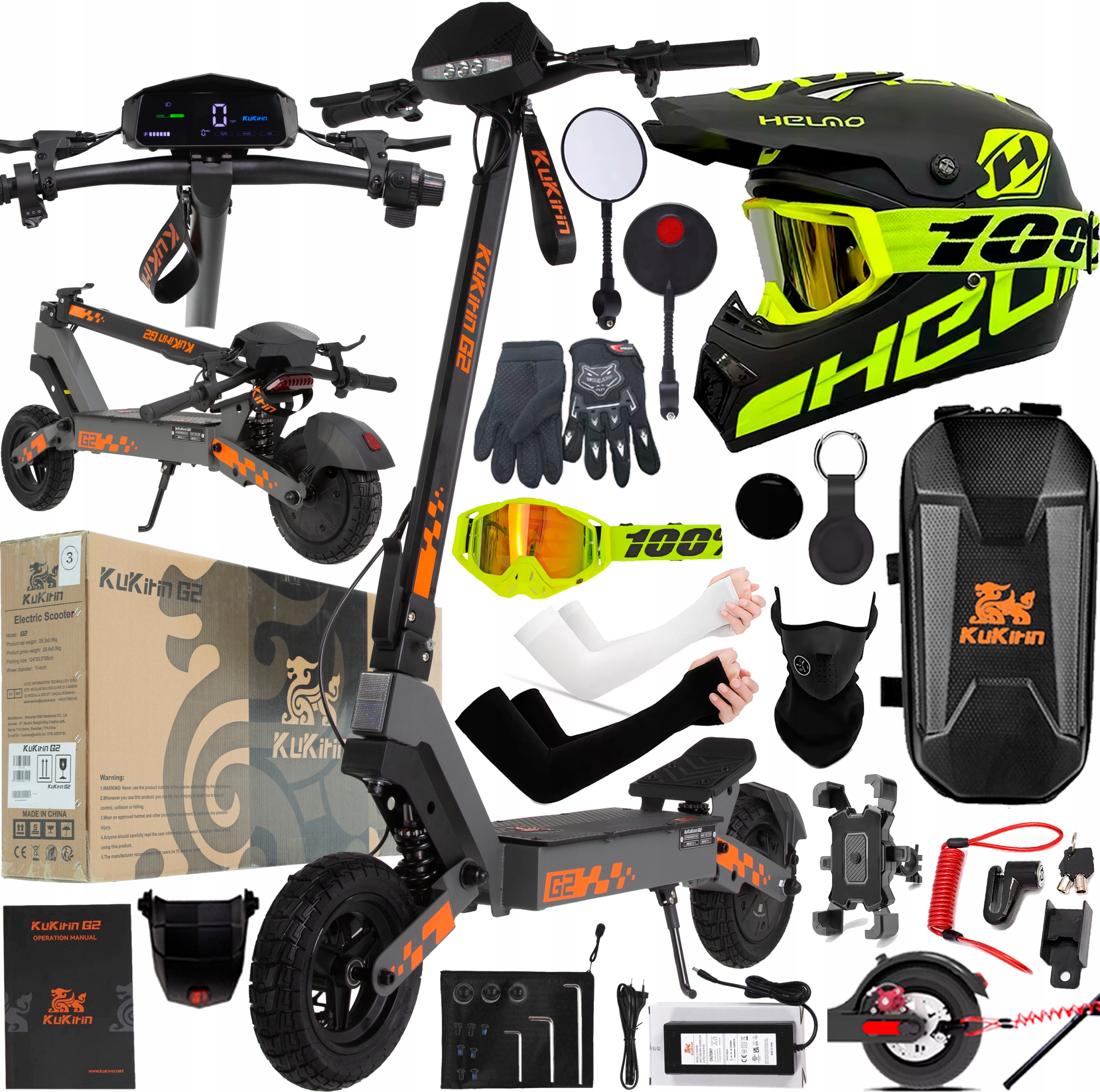 KuKirin G2 Skládací elektrické vozidlo 800W 48V 15Ah 45KM/H +10 Dárek Pl