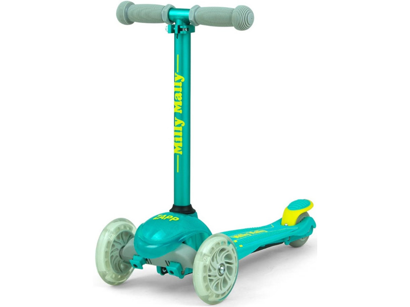Hulajnoga dla dzieci Milly Mally Zapp Miętowy Trójkołowa