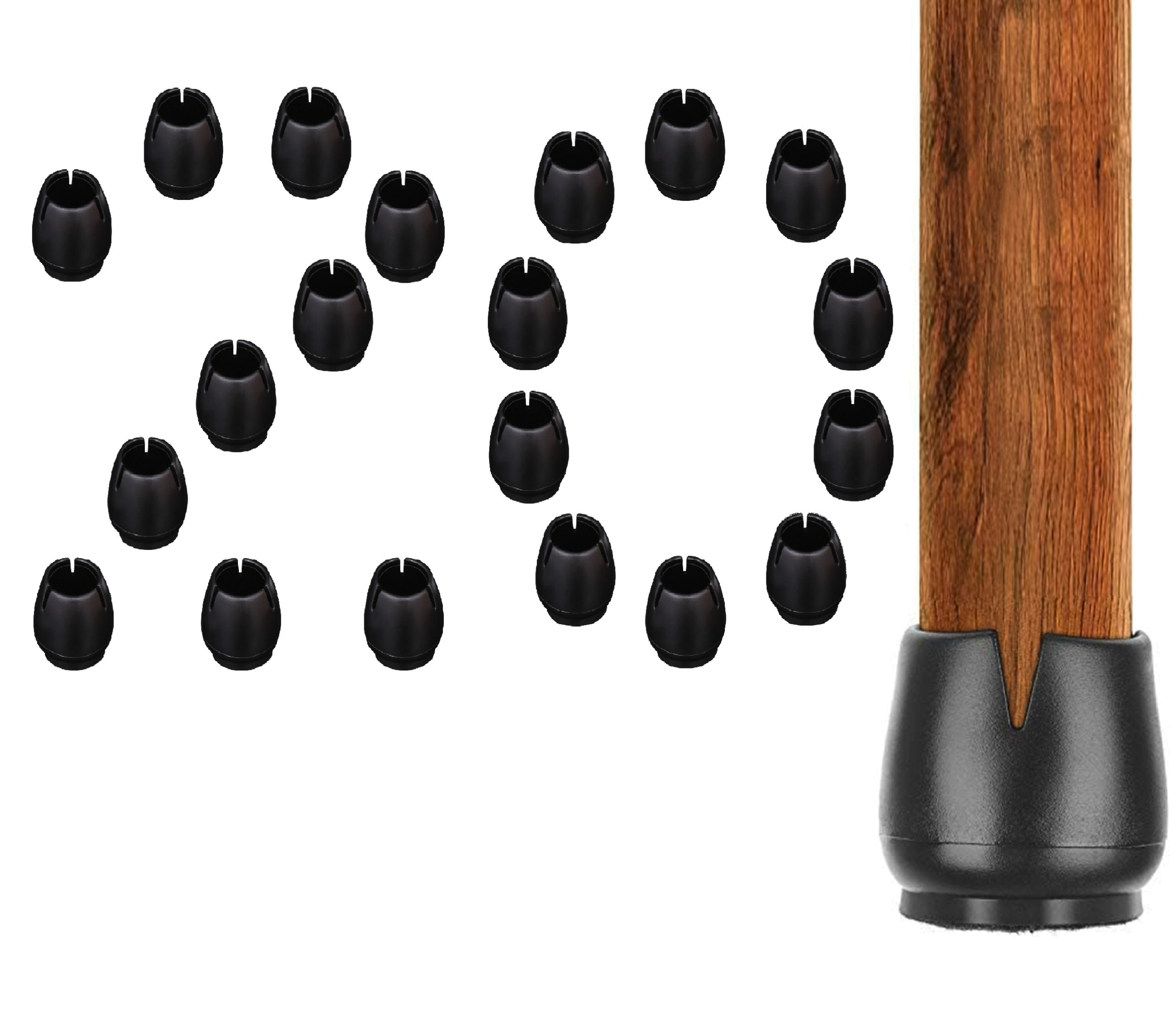 

20szt Nakładki z Filcem Na Nogi Krzesła 17-21mm