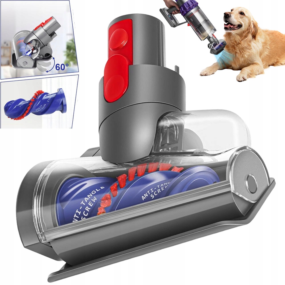 Anti-zamotávací Kartáč Pro Vysavač Dyson V15 V11 V10 V8 V7, Šedý