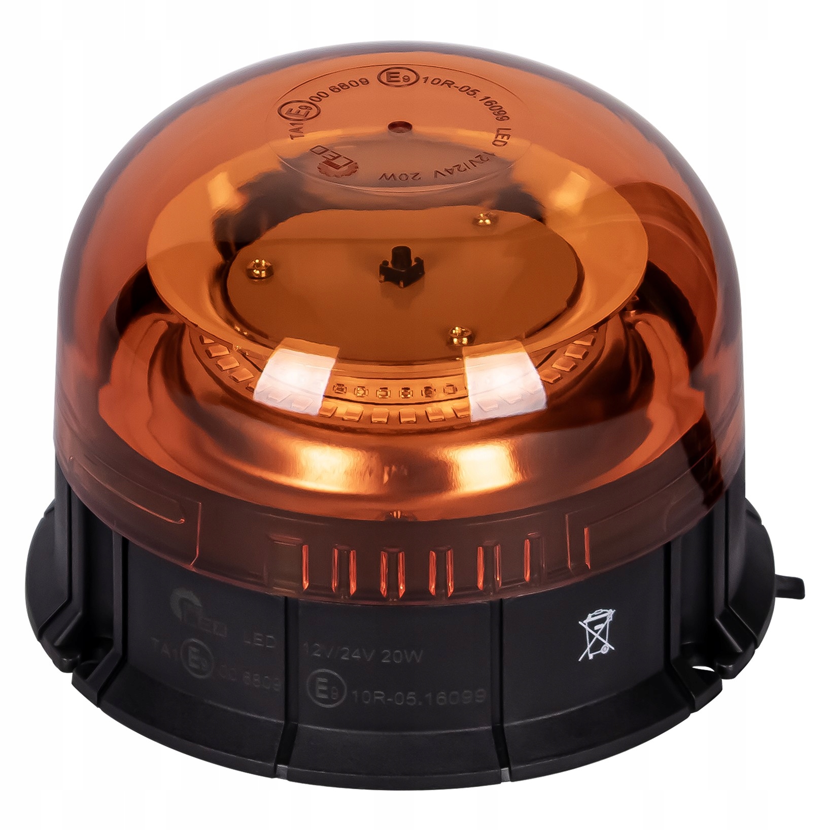 Výstražná blesková lampa Smooth 45x Led magnet 2 záblesky R10 R65 IP66