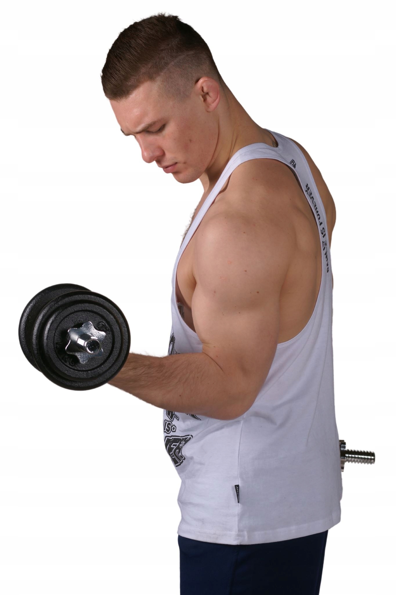 PLATINUM FITNESS HANTLA ŻELIWNA 10kg HANTLE SZTANGA GRYF REGULOWANA Model P0071